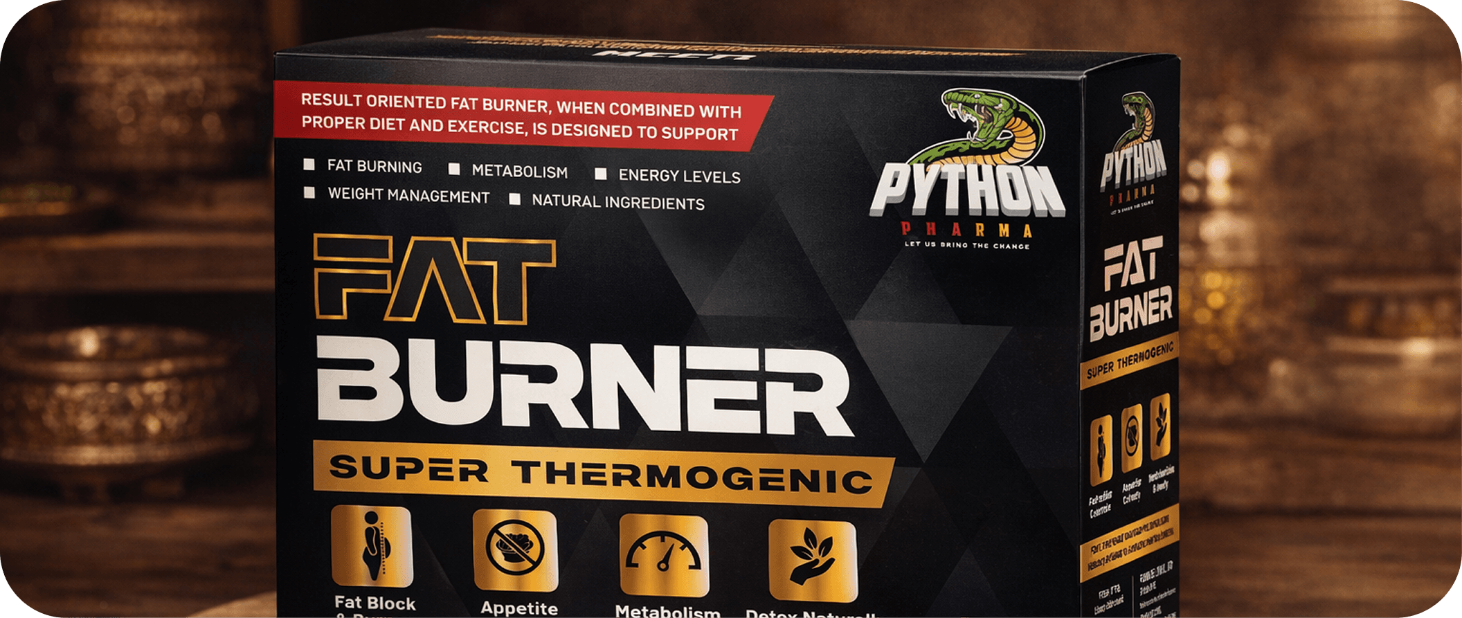 Fat Burner packaging design