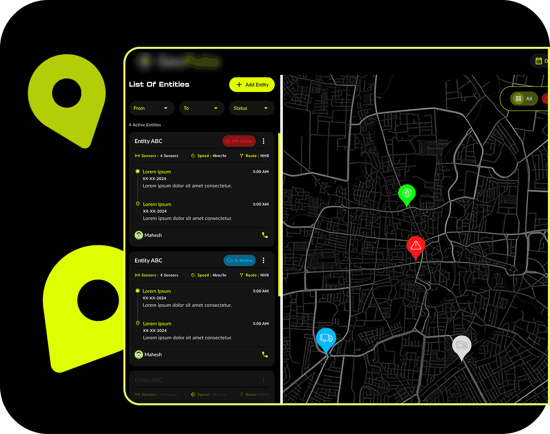 GeoPulse geospatial dashboard interface design