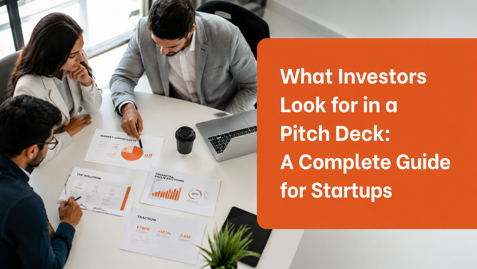 Guide explaining what investors look for in a startup pitch deck